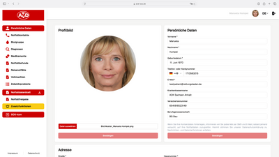AvD - Mitglieder Special: Elektronische Notfalldaten AvD-SOS inkl. Notfallkarte im persönlichen Anschreiben
