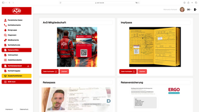 AvD - Mitglieder Special: Elektronische Notfalldaten AvD-SOS inkl. Notfallkarte im persönlichen Anschreiben